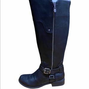 Black over the knee boots